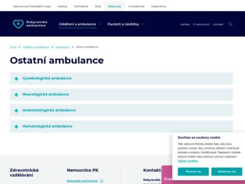 Hematologická ambulance - Rokycanská nemocnice
