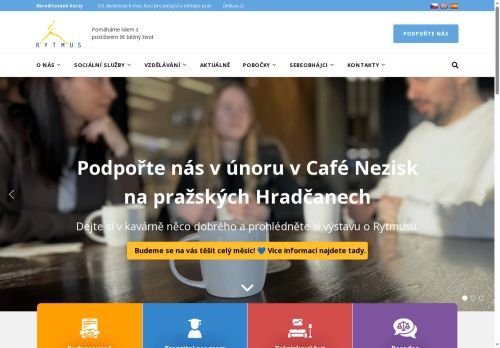 Webové stránky Rytmus Střední Čechy, o.p.s., Benešov