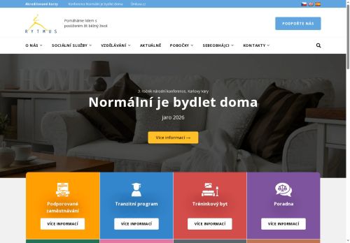 Webové stránky Rytmus Střední Čechy, o.p.s., Benešov