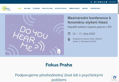 Webové stránky Fokus Praha, z.ú., Kladno