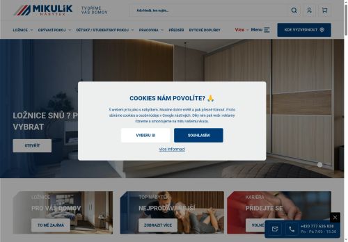 Zobrazit webové stránky Nábytek Mikulík