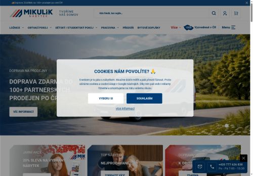 Zobrazit webové stránky Nábytek Mikulík