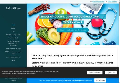 Zobrazit webové stránky Diabetologická a endokrinologická ambulance - MUDr. Pavel Kasík