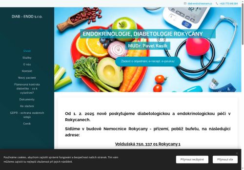Zobrazit webové stránky Diabetologická a endokrinologická ambulance - MUDr. Pavel Kasík
