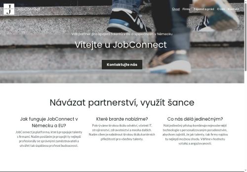 Webové stránky JobConnect s.r.o., Uherské Hradiště