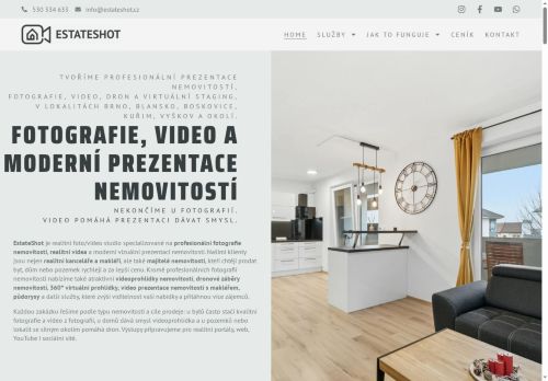 Zobrazit webové stránky EstateShot
