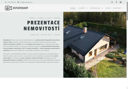 Zobrazit webové stránky EstateShot