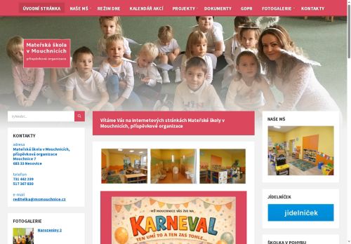 Mateřská škola v Mouchnicích, příspěvková organizace nabízí práci na pozici učitel/ka MŠ v obci Mouchnice