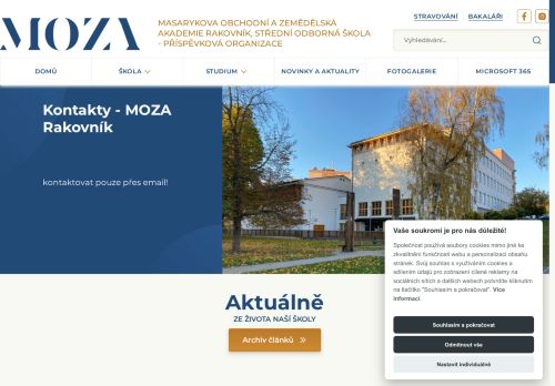 Masarykova obchodní a zemědělská akademie Rakovník, střední odborná škola - příspěvková organizace nabízí práci na pozici Kuchař/ka v obci Rakovník
