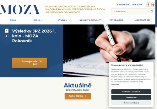 Masarykova obchodní a zemědělská akademie Rakovník, střední odborná škola - příspěvková organizace nabízí práci na pozici Kuchař/ka v obci Rakovník