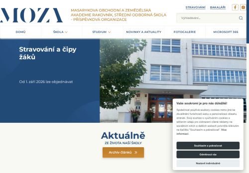 Masarykova obchodní a zemědělská akademie Rakovník, střední odborná škola - příspěvková organizace nabízí práci na pozici Kuchař/ka v obci Rakovník