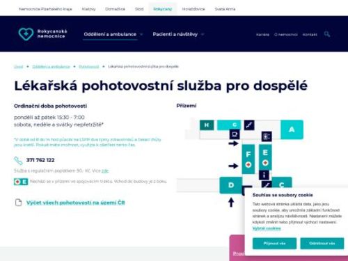 Lékařská pohotovostní služba pro dospělé - Rokycanská nemocnice