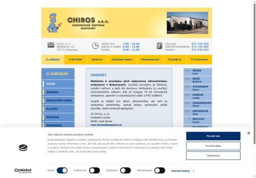 Zobrazit webové stránky Chiros s.r.o.