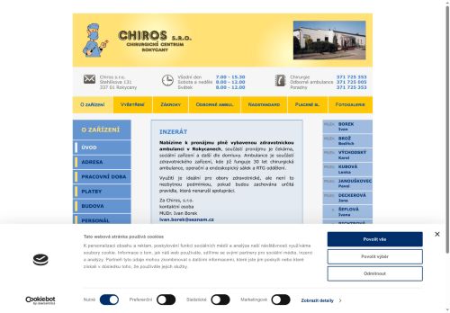 Zobrazit webové stránky Chiros s.r.o.