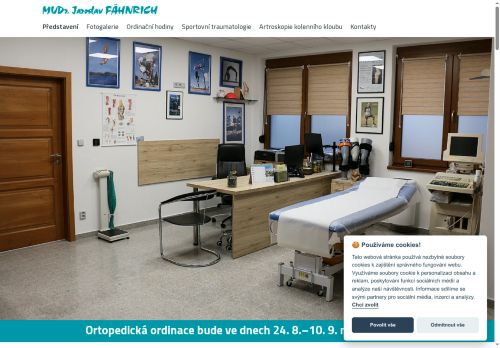 Zobrazit webové stránky Ortopedická ambulance - MUDr. Jaroslav Fähnrich