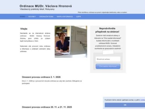 Praktický lékař pro dospělé - MUDr. Václava Hronová