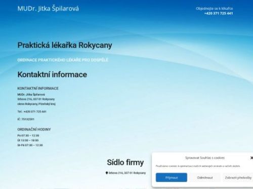 Praktický lékař pro dospělé - MUDr. Jitka Špilarová