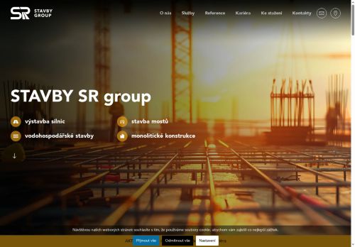 Webové stránky STAVBY SR group s.r.o., Modřice