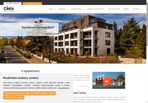 Casta a.s. nabízí práci na pozici Stavbyvedoucí v obci Hořovice