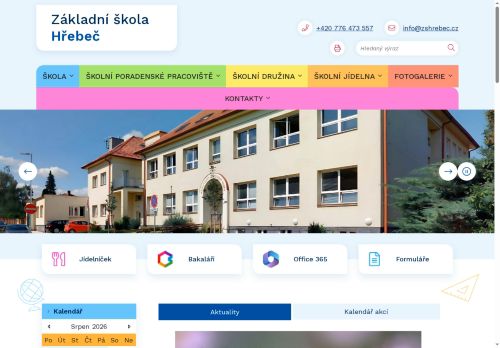 Masarykova jubilejní základní škola Hřebeč, okres Kladno nabízí práci na pozici kuchařka/kuchař do školní jídelny v obci Hřebeč