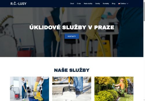 Webové stránky R.Č. - LUSY, s.r.o., Praha