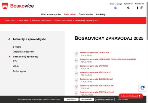 Zobrazit webové stránky Boskovický zpravodaj
