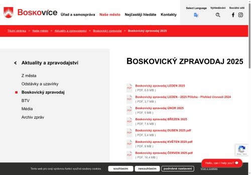 Zobrazit webové stránky Boskovický zpravodaj