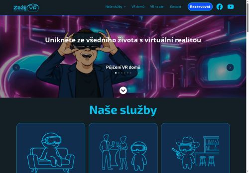 Zobrazit webové stránky Zažij VR - půjčovna virtuální reality