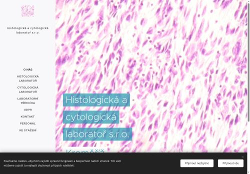 Webové stránky Histologická a cytologická laboratoř s.r.o., Kroměříž