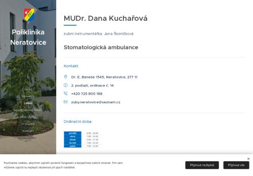 Zobrazit webové stránky Zubní ordinace - MUDr. Dana Kuchařová