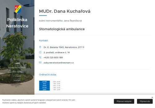 Zobrazit webové stránky Zubní ordinace - MUDr. Dana Kuchařová