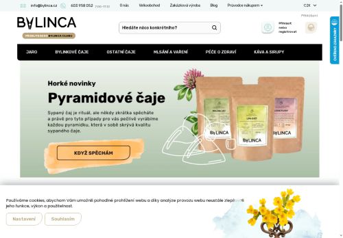 Webové stránky BYLINCA, s.r.o., Břeclav