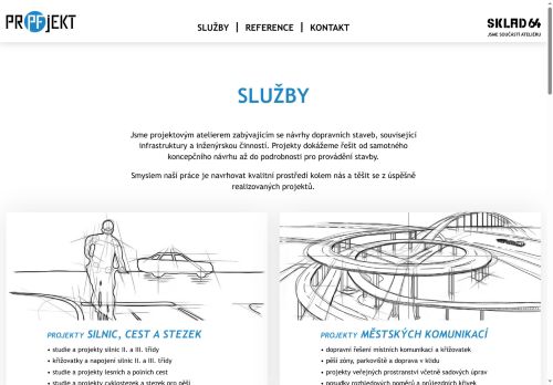Webové stránky PFProjekt s.r.o., Slaný
