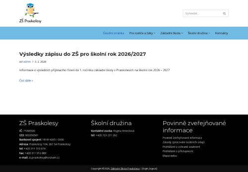 Základní škola Praskolesy, okres Beroun nabízí práci na pozici ASISTENT(KA) PEDAGOGA v obci Praskolesy