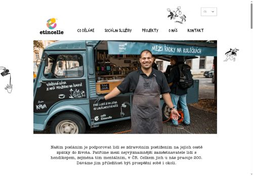 Webové stránky Mezi řádky catering s.r.o., Kladno