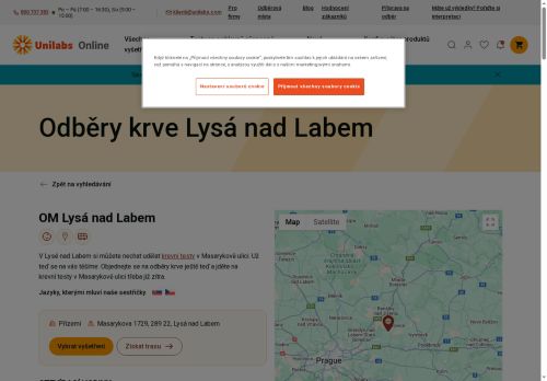 Zobrazit webové stránky Unilabs - odběrové místo Lysá nad Labem