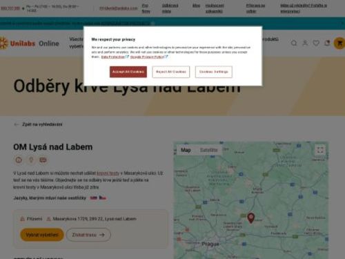 Unilabs - odběrové místo Lysá nad Labem