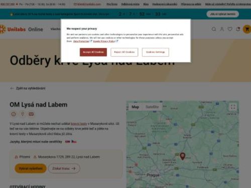 Unilabs - odběrové místo Lysá nad Labem