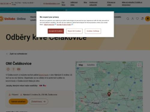 Unilabs - odběrové místo Čelákovice