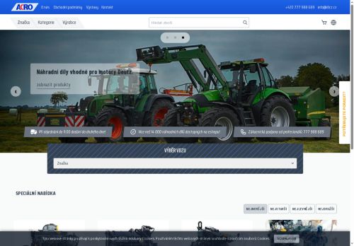 ACRO GROUP s.r.o. nabízí práci na pozici skladník (m/ž) v obci Kněževes