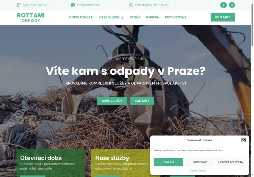 ROTTAMI ODPADY s.r.o. nabízí práci na pozici Pracovník na váhu v obci Praha