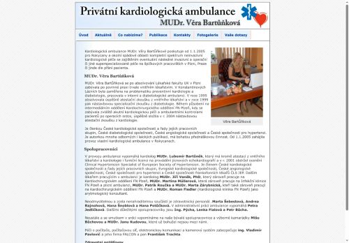 Zobrazit webové stránky Kardiologická ambulance - MUDr. Věra Bartůňková