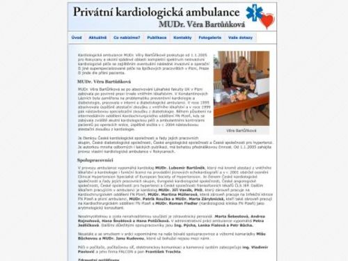 Kardiologická ambulance - MUDr. Věra Bartůňková