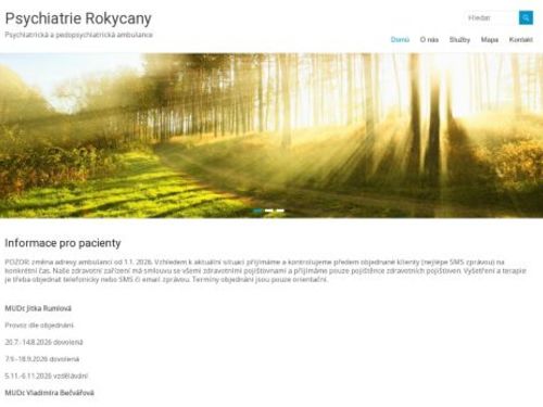 Psychiatrická a pedopsychiatrická ambulance - MUDr. Jitka Rumlová, MUDr. Vladimíra Bečvářová, MUDr. Michaela Prokešová