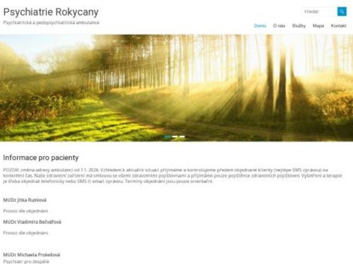 Psychiatrická a pedopsychiatrická ambulance - MUDr. Jitka Rumlová, MUDr. Vladimíra Bečvářová, MUDr. Michaela Prokešová