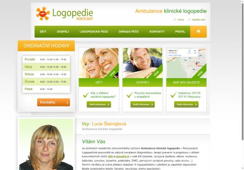 Zobrazit webové stránky Ambulance klinické logopedie - Mgr. Lucie Štainiglová