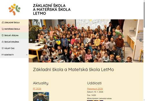 Základní škola a Mateřská škola LetMo, školská právnická osoba nabízí práci na pozici Vychovatelé (kromě vychovatelů pro osoby se speciálními vzdělávacími potřebami) (m/ž) v obci Lety