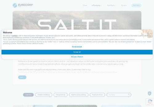 Webové stránky EUROCORP TRADE s.r.o., Potěhy