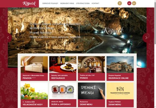 Zobrazit webové stránky Zámecký penzion Kopeček
