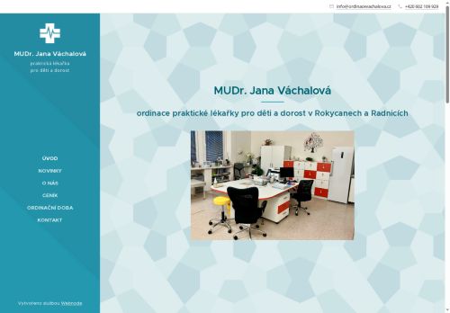 Zobrazit webové stránky Praktický lékař pro děti a dorost - MUDr. Jana Váchalová